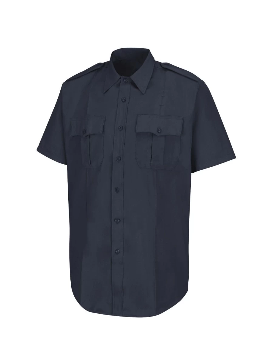 ODG Men's Stretch Poplin Short Sleeve Shirt - Comfort Fit Breathable Casual Wear