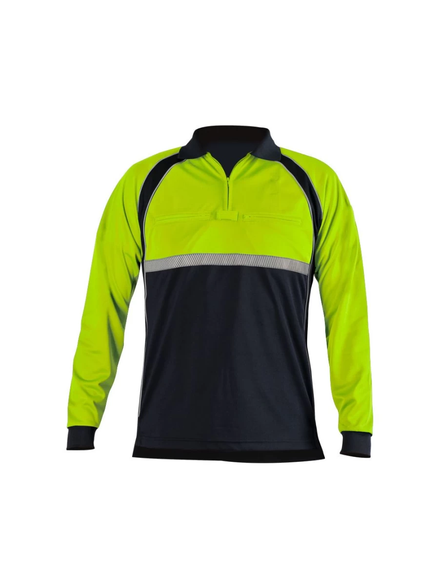 ODG Performance Polo Shirt for Men - Colorblock Design, Moisture-Wicking & Breathable Fabric