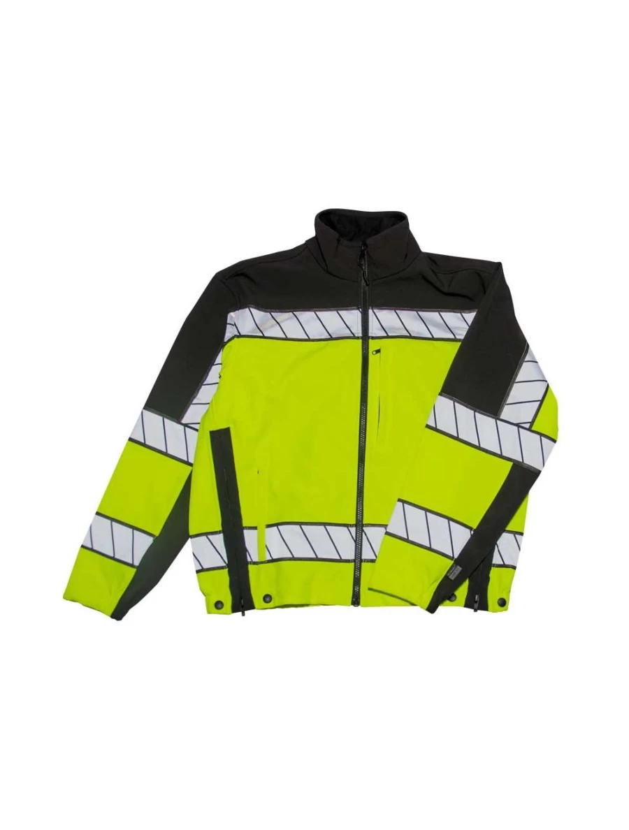 ODG Men's Blauer Colorblock Softshell Fleece Jacket - Windproof Winter Outerwear
