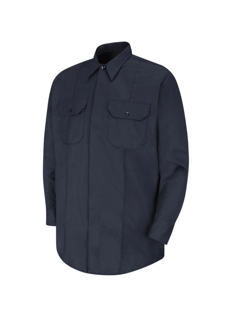 ODG Men's Long Sleeve Dress Shirt with Concealed Button Front - Premium Business Casual Wear